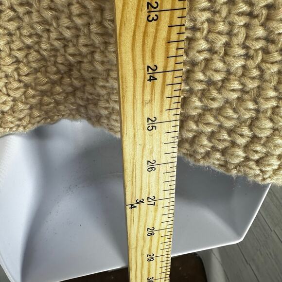 Vintage Handmade small beige crochet Afghan cardigan granny cottagecore coquette - Picture 9 of 15